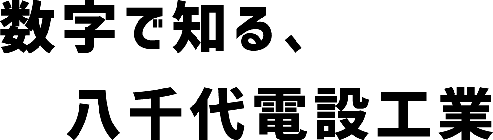 数字で知る、八千代電設工業